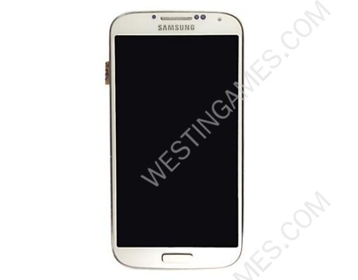 Original LCD Screen Display + Touch Panel Digitizer w/ Frame/Button for Galaxy S4 IV i9500 - White - Image 3