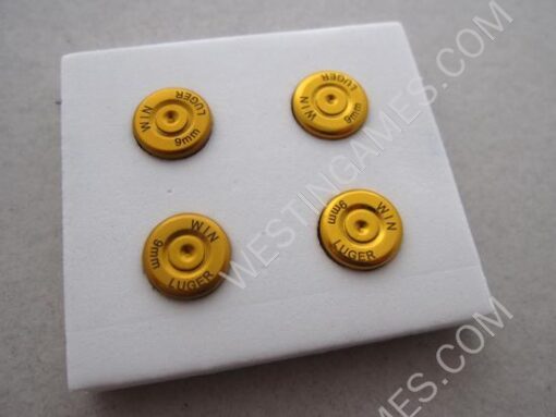 9mm ABXY Bullet Shell Button Mod Kit for PS4 PS3 PS2 Controller Joystick - Gold - Image 2