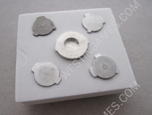 Xbox 360 Controller 9mm ABXY + Guide Bullet Button Mod Kit - Silver - Image 4