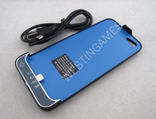 2200mAh External Backup battery Power Pack Case for iphone 5 - Black/White (B) - Image 3