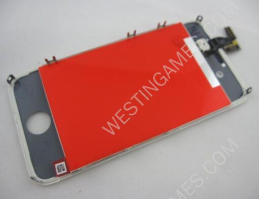 LCD Screen Display with Touch Screen + Stand Full Assembly for Apple iPhone 4S - White - Image 2