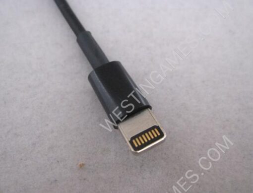 20CM Lightning to USB Charging & Data Cable Cord 8 Pin for iphone 5 5G - Black - Image 2