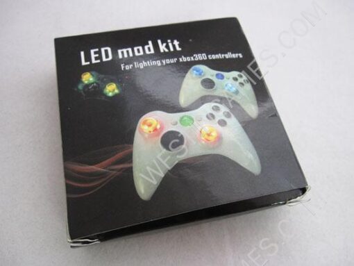 LED Lighting Thumbstick & Home Button Mod Kit with Clear Cap/Button for XBOX360 & Slim Controller - Image 5