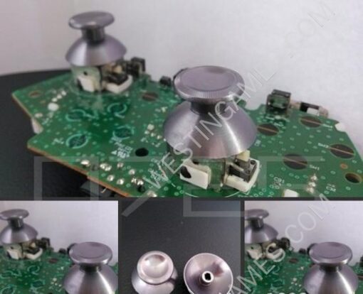 Replacement Aluminum Alloy 3D Thumbstick Cover Caps for Xbox360 Controller -Brilliant Black (2 PCS) - Image 4
