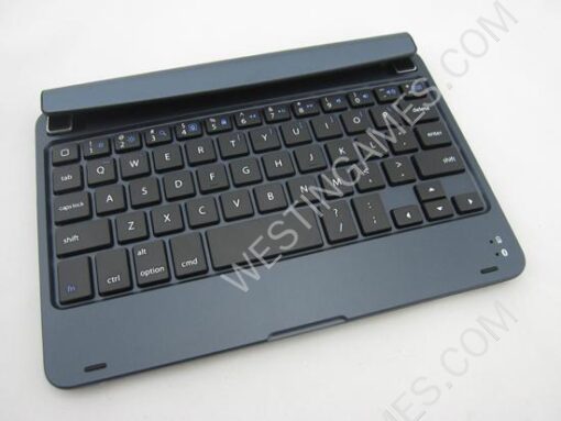 New Ultrabook Style Wireless Bluetooth Keyboard Stand For iPad Mini - Dark Blue