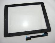 Front Touch Screen Glass with Home Button Digitizer Assembly for iPad 3 - Black (Original)