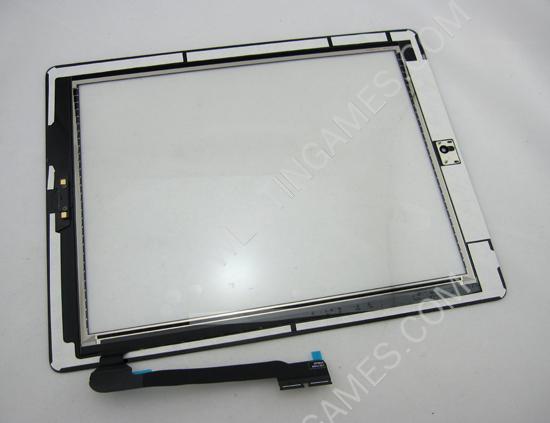 Front Touch Screen Glass with Home Button Digitizer Assembly for iPad 3 - Black (Original) - Image 2