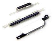 Volume/ Home/ Power Button Set for Samsung Galaxy Note 2 II N7100 - White