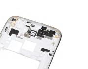 Original Middle Cover with Side Keys for Samsung Galaxy Note II N7100 - White 02