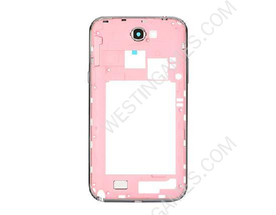 Middle Cover with Side Keys for Samsung Galaxy Note II N7100 - Pink