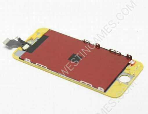 Full LCD Screen Display + Touch Screen Digitizer Assembly w/ Home Button for iPhone 5 - Yellow - Image 2