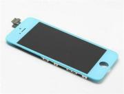 Full LCD Screen Display + Touch Screen Digitizer Assembly w/ Home Button for iPhone 5 - Light Blue