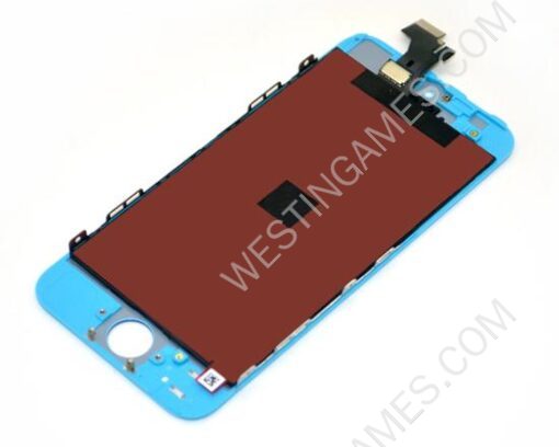Full LCD Screen Display + Touch Screen Digitizer Assembly w/ Home Button for iPhone 5 - Light Blue - Image 2