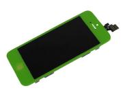 Full LCD Screen Display + Touch Screen Digitizer Assembly w/ Home Button for iPhone 5 - Green