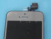 Front Mirror LCD Display + Touch Screen Digitizer Assembly w/ Home Button for iPhone 5 - Silver 02