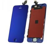 Front Mirror LCD Display + Touch Screen Digitizer Assembly w/ Home Button for iPhone 5 - Deep Blue