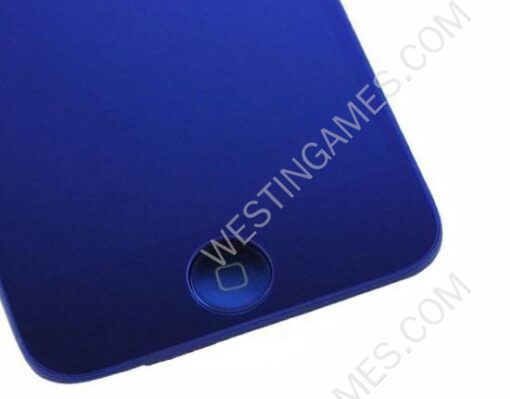 Front Mirror LCD Display + Touch Screen Digitizer Assembly w/ Home Button for iPhone 5 - Deep Blue - Image 2