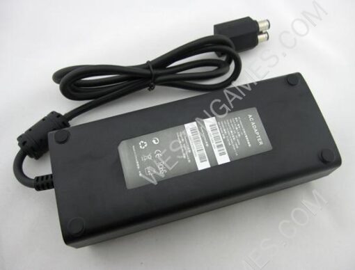 Designer's Black Power Brick Supply Ac Adapter 135W for Microsoft XBOX 360 Slim (UK Plug) - Image 2
