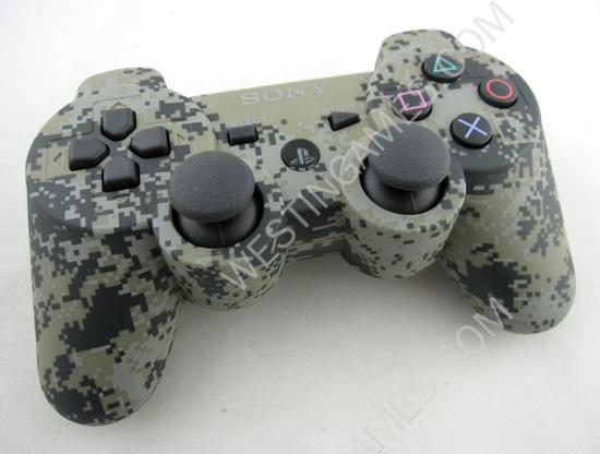 Bluetooth Wireless Controller New Blister Packing for Sony PS3 US Version - Camouflage #4 - Image 2