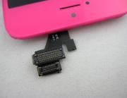 Full LCD Screen Display + Touch Screen Digitizer Assembly w/ Home Button for iPhone 5 - Rose Red 04