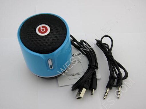 S05B Wireless Bluetooth 3.0 Mini Bluetooth HD Speaker Suppot Micro SD for Beats by Dr Dre - Blue - Image 2