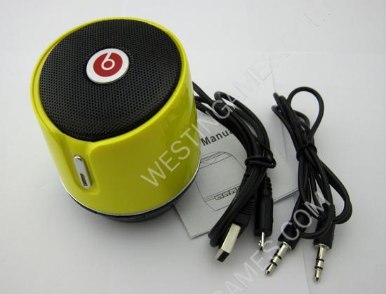 S05B Wireless Bluetooth 3.0 Mini Bluetooth HD Speaker Suppot Micro SD for Beats by Dr Dre - Yellow - Image 2