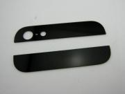 Top & Bottom Glass Cover for iPhone 5 - Black
