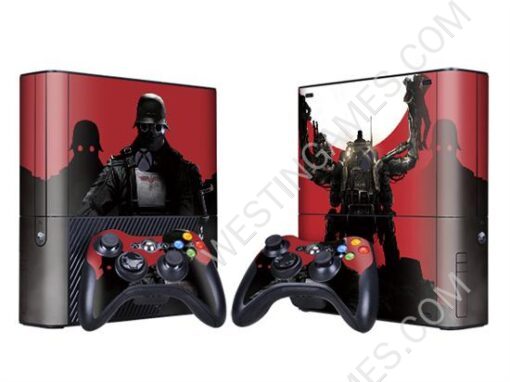 Crystal Epoxy skin Sticker Colourful for XBOX 360 E Console w/ 2 Controller Skin - 271 Themes - Image 2