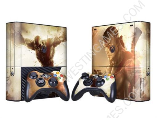 Crystal Epoxy skin Sticker Colourful for XBOX 360 E Console w/ 2 Controller Skin - 271 Themes - Image 3