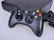 Complete Carbon Fiber Skin Sticker for XBOX360 E Console & Controller - 4 Colors 03