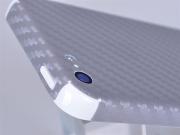 Carbon Fiber Skin Sticker for Apple iPhone 5C - Black/Silver/White 04