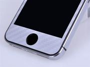 Carbon Fiber Skin Sticker for Apple iPhone 5S - Black/Silver/White 03