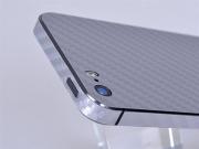 Carbon Fiber Skin Sticker for Apple iPhone 5S - Black/Silver/White 04