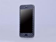 Carbon Fiber Skin Sticker for Apple iPhone 5S - Black/Silver/White 05