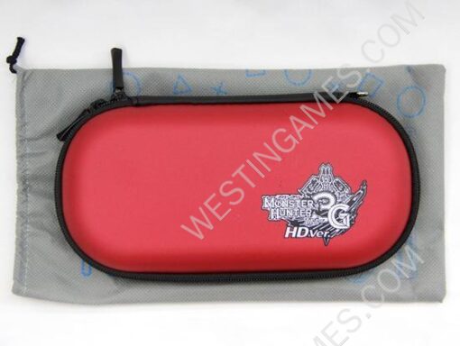 Protective Hard Carry Aiform Bag Monster Hunter For PS VITA 2000 - Red