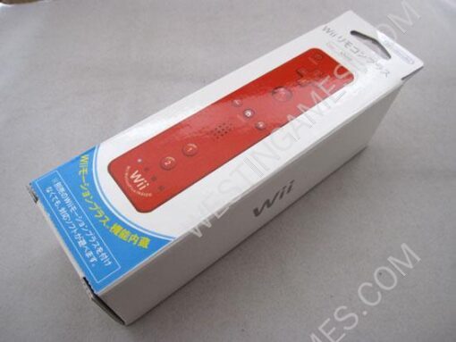 2IN1 Remote Controller with Built-in Motion Plus for Nintendo Wii / WII U - Red