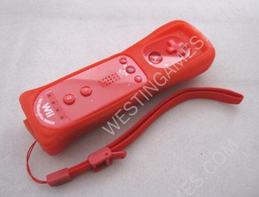 2IN1 Remote Controller with Built-in Motion Plus for Nintendo Wii / WII U - Red - Image 2