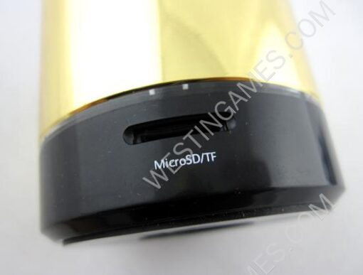 S08 Mini Bluetooth HD Speaker with LED Light for Beats by Dr Dre Beatbox - Gold - Image 3