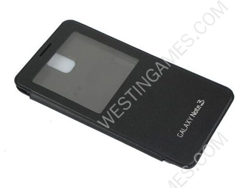 Leather Flip Smart View Battery Case Half Display Window for Samsung Galaxy Note 3 N9000 - 8 Colors - Image 4