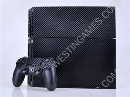 Complete Carbon Fiber Skin Sticker for PS4 Playstation 4 System and Controller - 4 Colors - Image 2