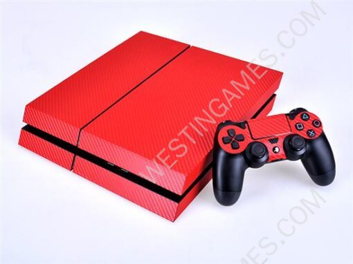 Complete Carbon Fiber Skin Sticker for PS4 Playstation 4 System and Controller - 4 Colors - Image 5