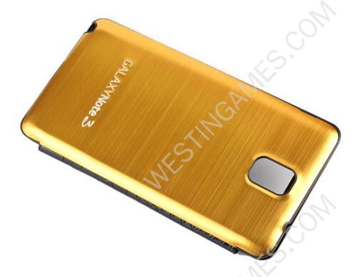 New Metal Silk Housing Cover Battery Leather Case with Display Window for Galaxy Note III -10 Colors - Image 5