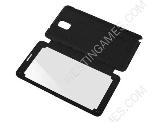 New Metal Silk Housing Cover Battery Leather Case with Display Window for Galaxy Note III -10 Colors - Image 6