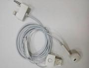 4in1 USB Data and Charging Cable with Car Charger + Earphone with Mic for iPhone 5 / 5C /5S 03