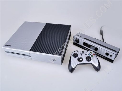 Complete Carbon Fiber Skin Sticker for XBOX ONE System+Controller+Kinect Decal - 4 Colors