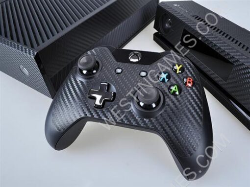Complete Carbon Fiber Skin Sticker for XBOX ONE System+Controller+Kinect Decal - 4 Colors - Image 5