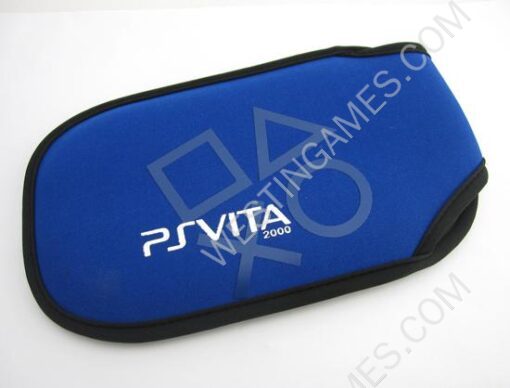 Soft Cloth Bag Pouch for Playstation Vita 2K PS Vita 2000 - Blue