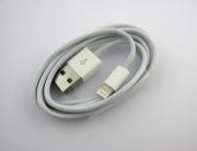 1M Lightning to USB Charging & Data Cable Cord 8 Pin for iPhone 5/5C/5S - White (Silver Port)