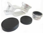 LX-U002 3in1 Universal Lens Clip w/ Fisheye,Macro and Wide Angle for iPhone/Samsung/iPad - Silver