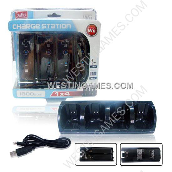 Wii 1X4 charge station black - Image 3